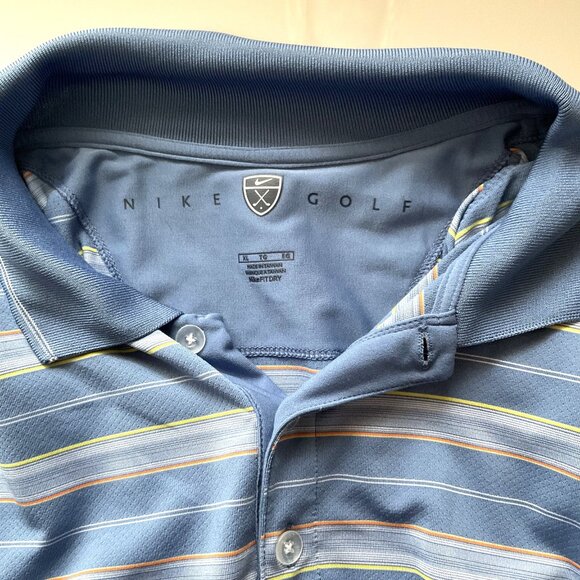 NIKE GOLF DRI-FIT MEN’S STIRPED POLO SHIRT - Picture 7 of 11